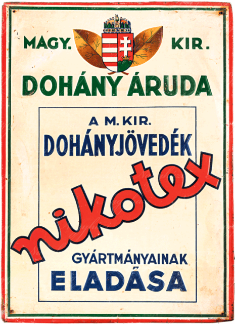 Nikotex zománctábla 04.