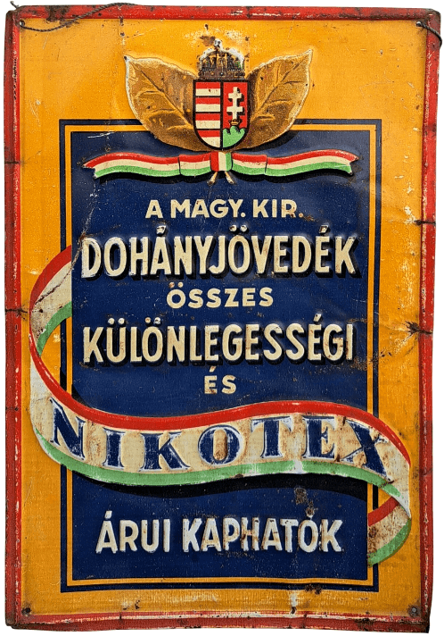 Nikotex zománctábla 01.