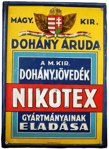 Nikotex zománctábla 02.