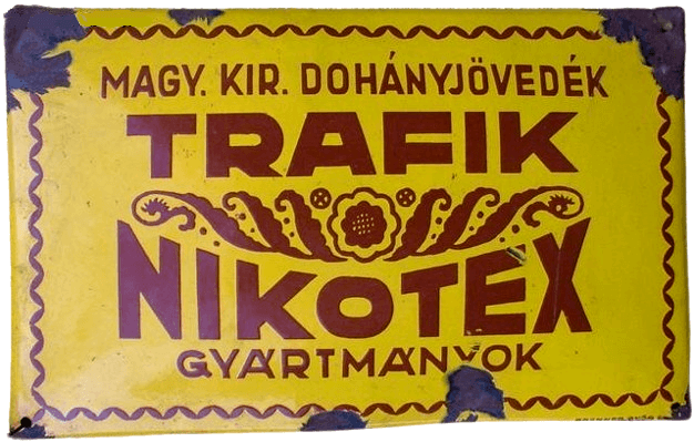 Nikotex zománctábla 07.