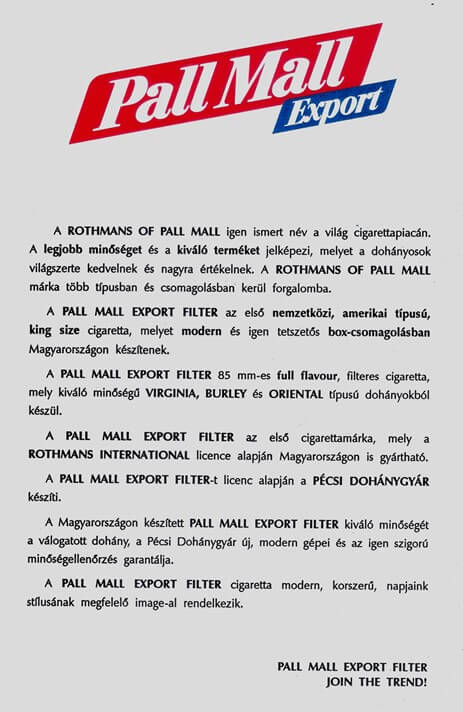Pall Mall cigaretta