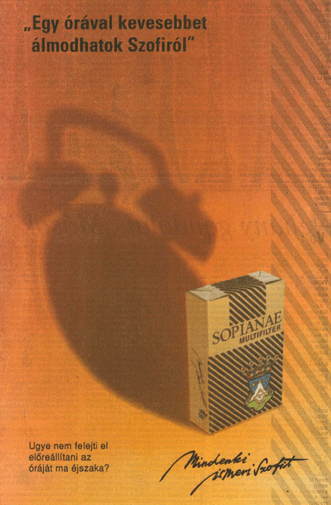 Sopianae cigaretta - 1996/05.