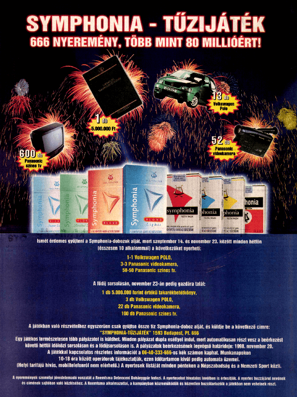 Symphonia cigaretta - 1998/7.