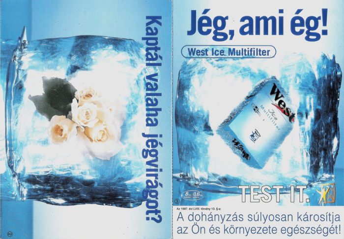 West cigaretta - 1999/4. West cigaretta - 1999/4.