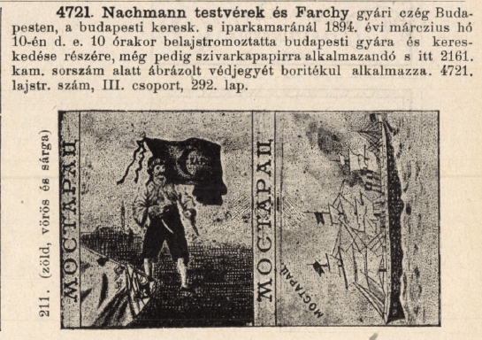 1894.03.10. Mosztarac cigarettapapír