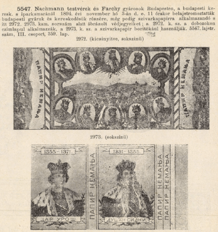 1894.11.03. Nemanya cigarettapapír