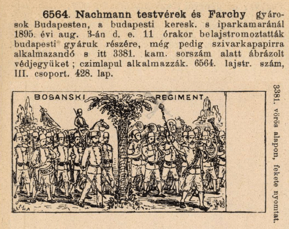 1895.08.03. Bosanski Regiment papír