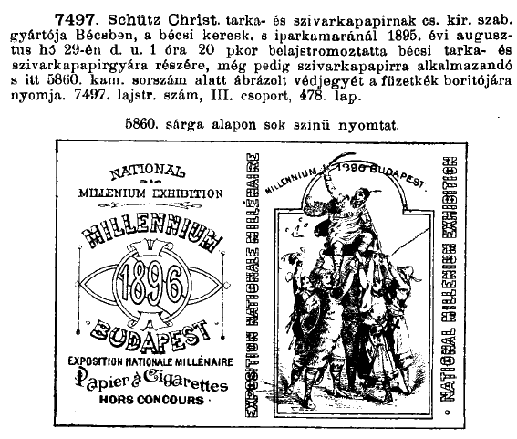 1895.08.29. Millennium 1896. papír