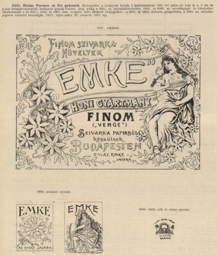 1900.07.02. EMKE papír és hüvely