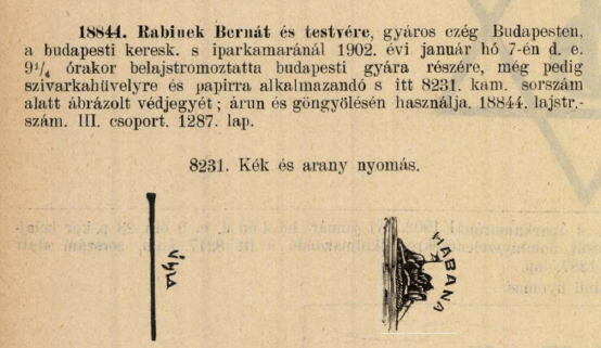 1902.01.07. Habana papír és hüvely