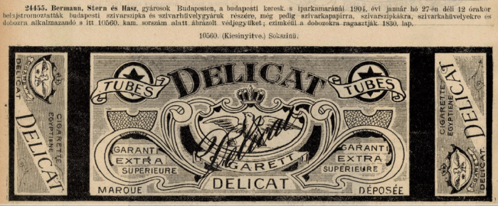 1904.01.27. Delicat papír és hüvely