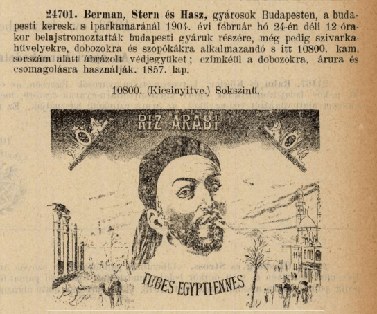 1904.02.24. Riz Arabi cigarettahüvely