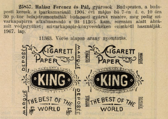 1904.05.07. King cigarettapapír