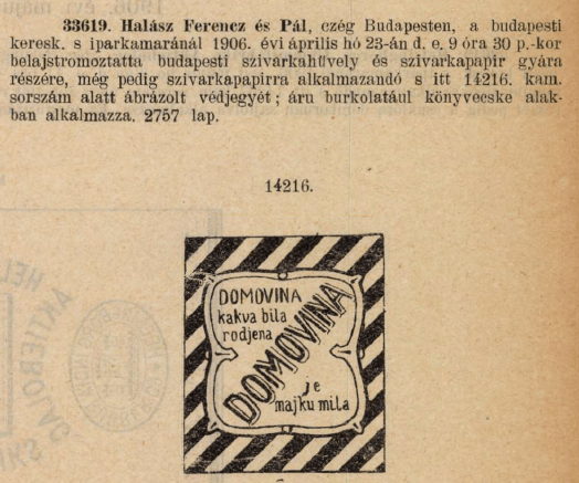 1906.04.23. Domovina papír