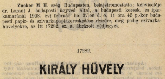 1908.02.27. Király cigarettahüvely