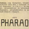 1909.09.01. Pharao papír és hüvely