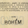 1909.09.20. Bohém papír és hüvely