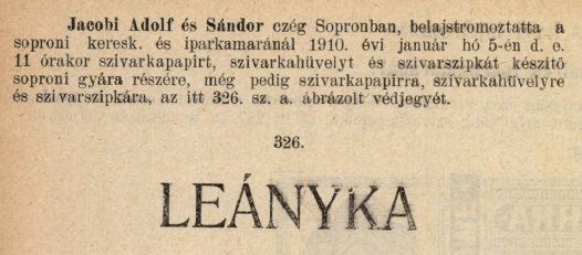1910.01.05. Leányka papír és hüvely