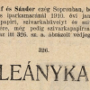 1910.01.05. Leányka papír és hüvely
