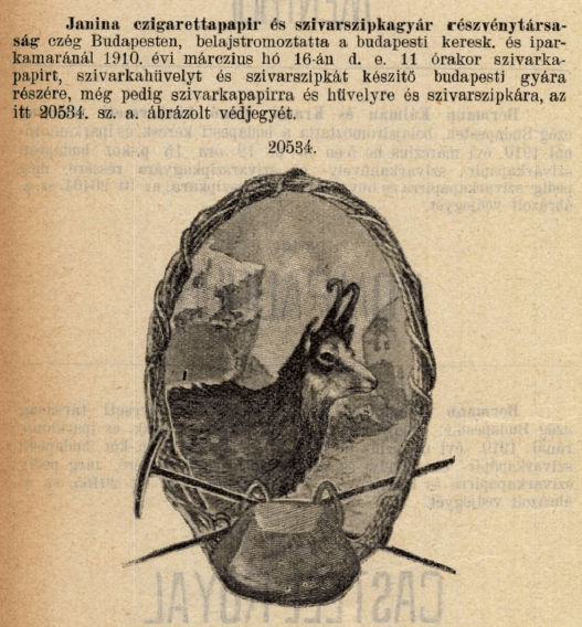 1910.03.16. Janina papír és hüvely