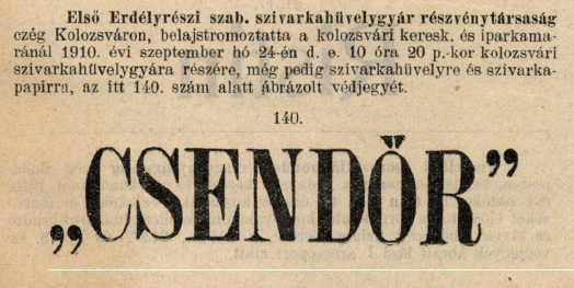 1910.09.24. Csendőr papír és hüvely