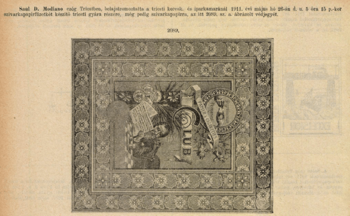 1911.05.26. Club cigarettapapír 1.