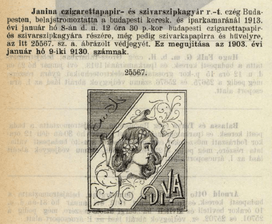 1913.01.08. Diva papír és hüvely