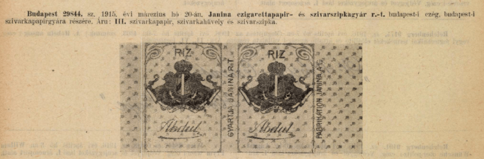 1915.03.20. Abdul papír és hüvely