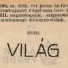 1915.06.19. Világ papír és hüvely