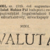 1915.08.07. Valuta papír és hüvely