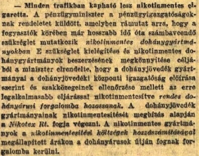 1930.10.14. Mindenhol lesz Nikotex
