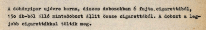 1953.11.18. Cigaretta kollekció