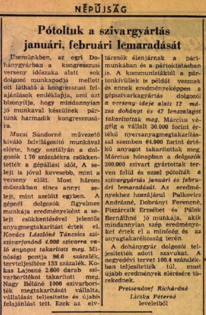 1954.04.11. Szivargyártás