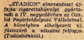 1954.08.17. Stadion hüvely