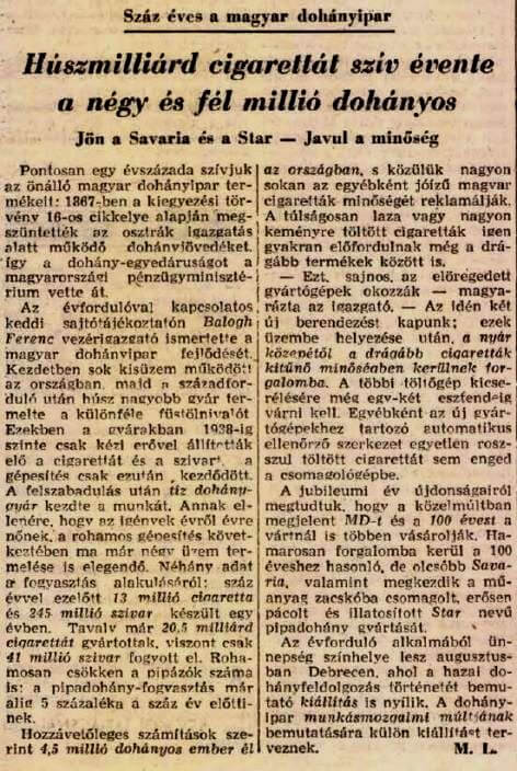 1967.02.22. Dohányfogyasztás