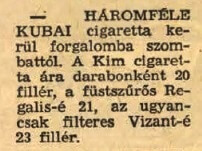1967.05.13. Kubai cigaretták