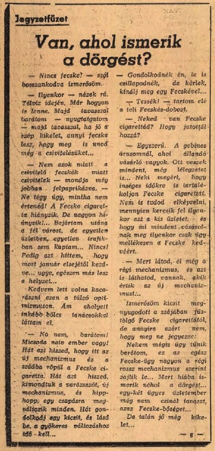 1968.01.28. Fecske cigaretta