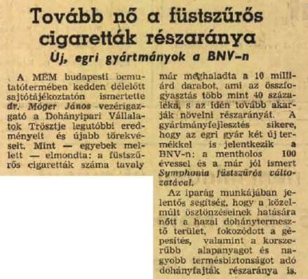 1972.05.10. Filteres cigaretták