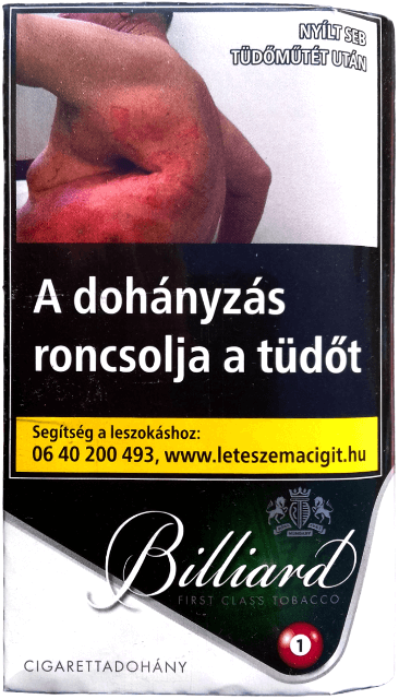 Billiard cigarettadohány 14.