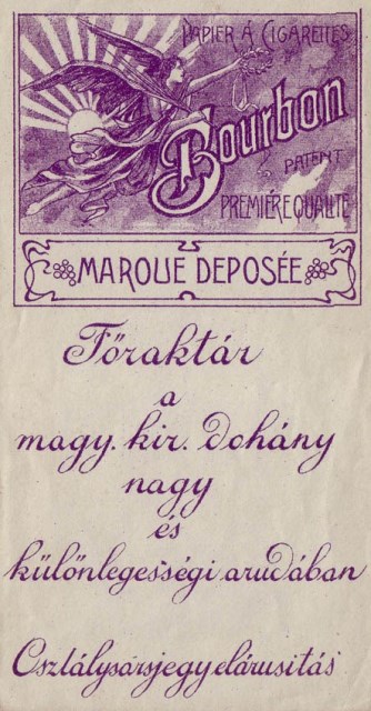 Bourbon papír és hüvely 1.