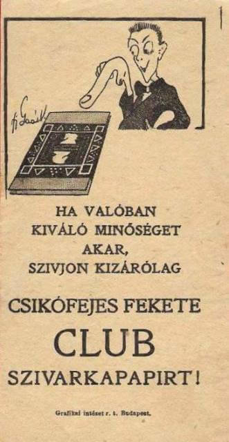 Club cigarettapapír 3.