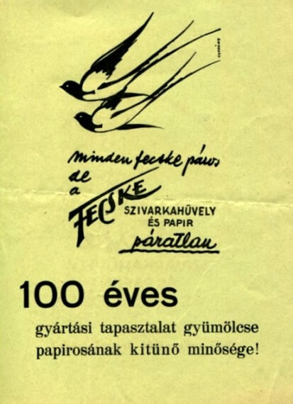 Fecske papír és hüvely 6.