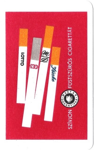 Füstszűrős cigaretta - 1968.
