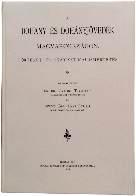 Natorp-Bálványi: Dohányjövedék