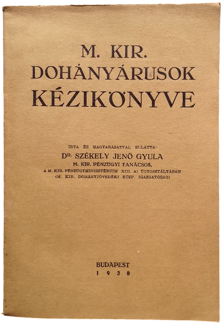 Székely: Dohányányárusok kézikönyve