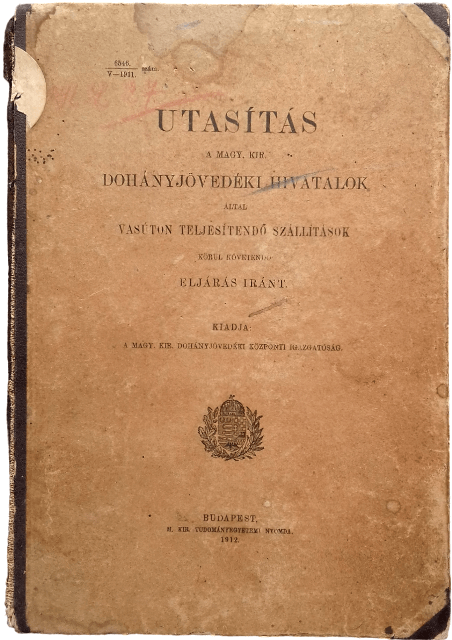 Utasítás a dohányjövedéknek