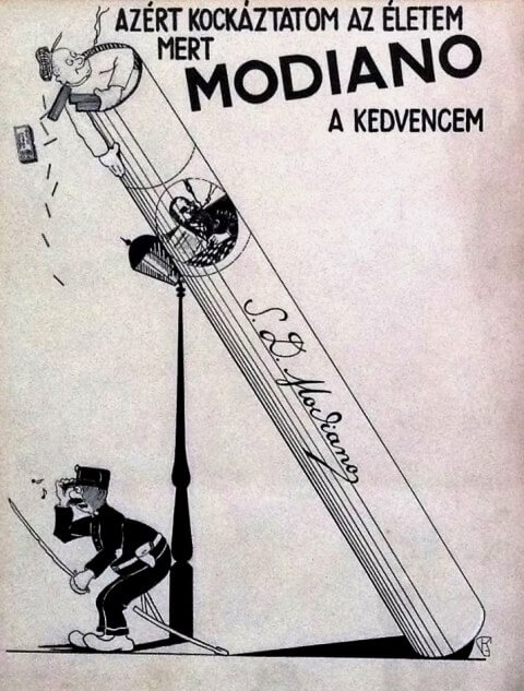 Modiano plakátterv - Geiger Richárd