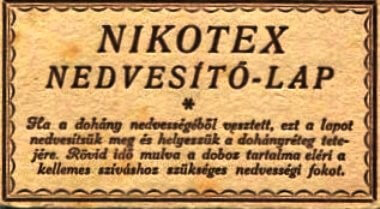 Nikotex nedvesítő lap 2.