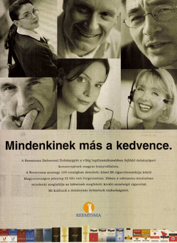 Reemtsma termékek - 2000