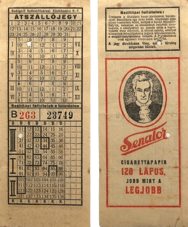 Senator papír és hüvely 33.